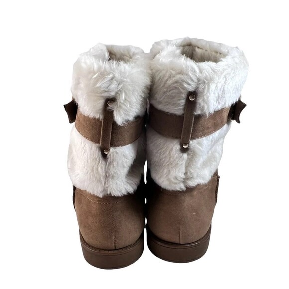 G by Guess Womens Addalyn Chestnut Brown Suede Boots Sherpa Lined Size 7 - Picture 2 of 5